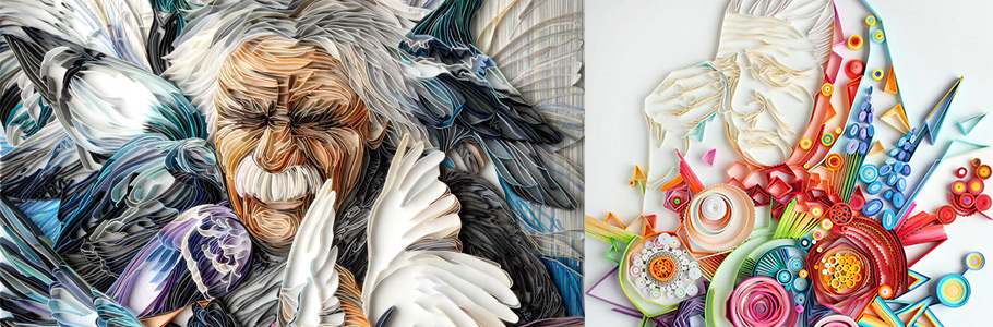 Les illustrations et portraits en papier de Yulya Brodskaya sont incroyables !