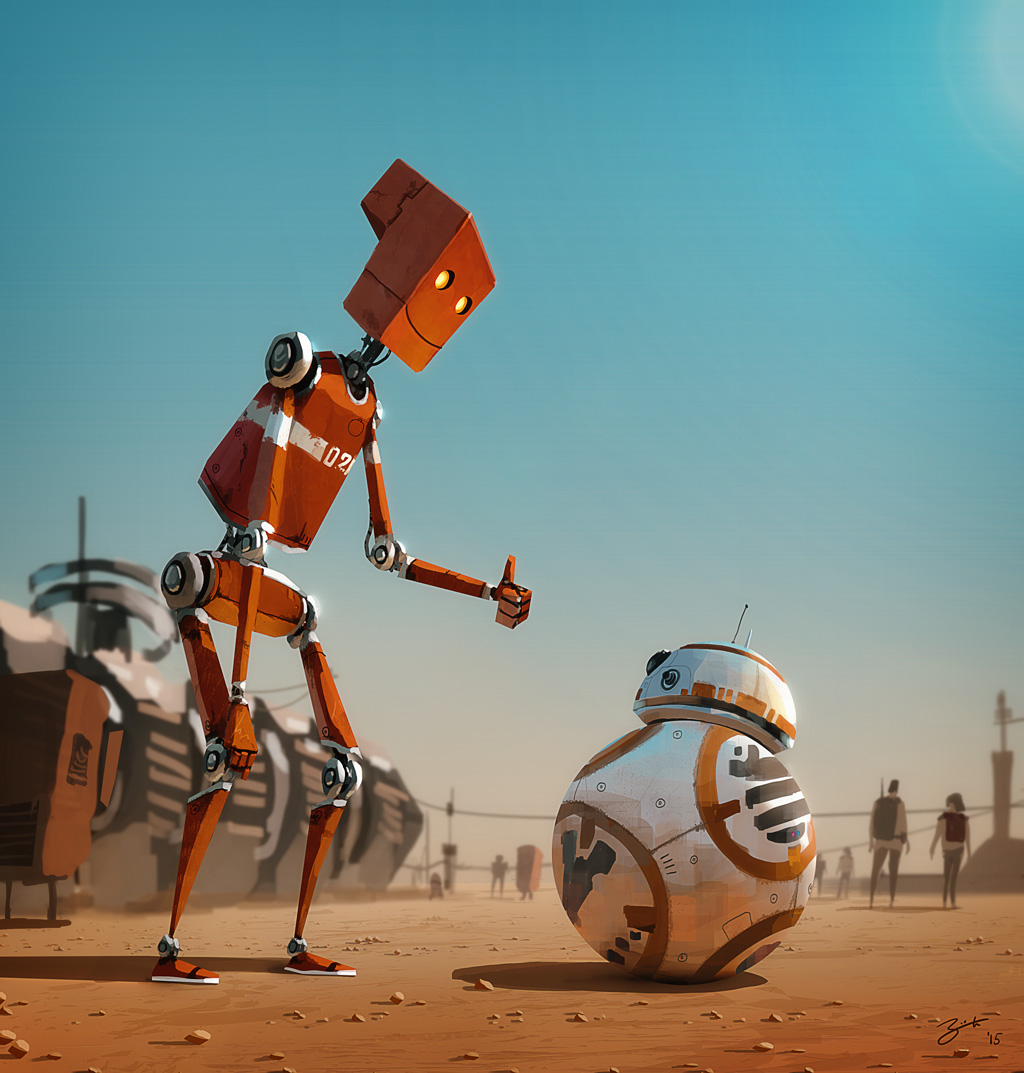 25 Illustrations et Fan arts en digital painting de Star Wars | Design