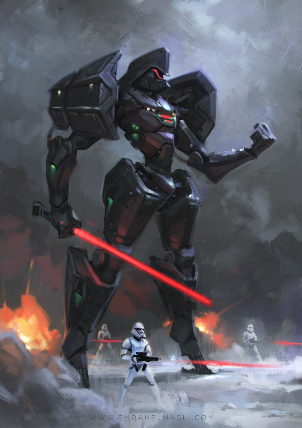 25 Illustrations et Fan arts en digital painting de Star Wars | Design