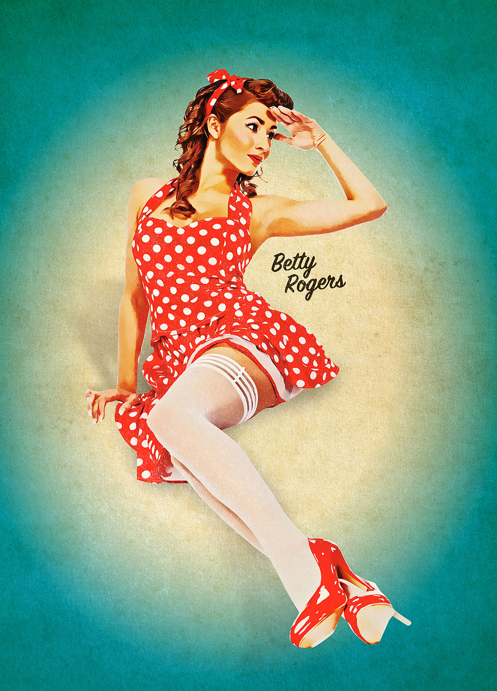 Pin Up Poster 1940s Pin Up Girl Rosie Welding Lunch Picture Poster Print Vintage Art Pin Up