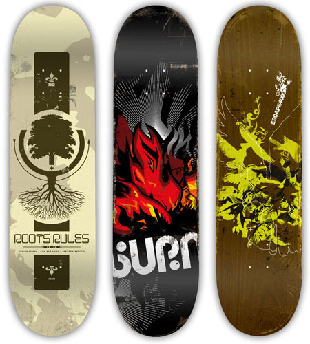 Skateboards designs