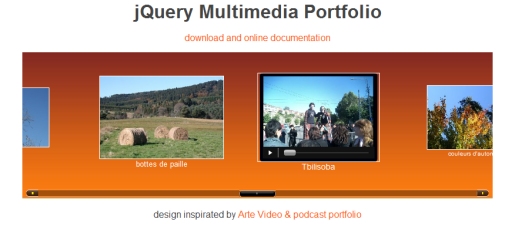 jQuery Multimedia Portfolio