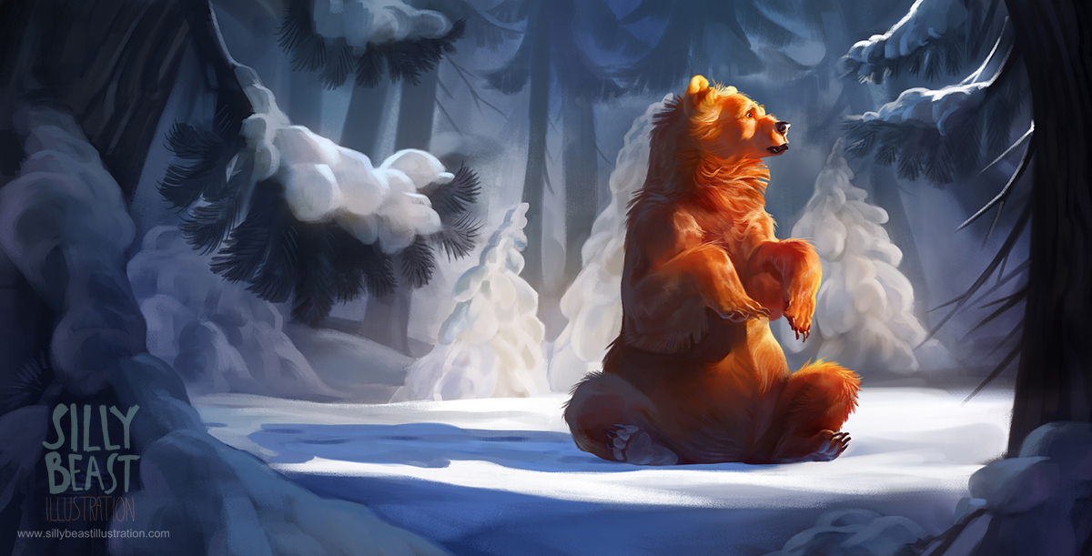 Les digital paintings attachants de Silly beast illustration aka Therese Larsson