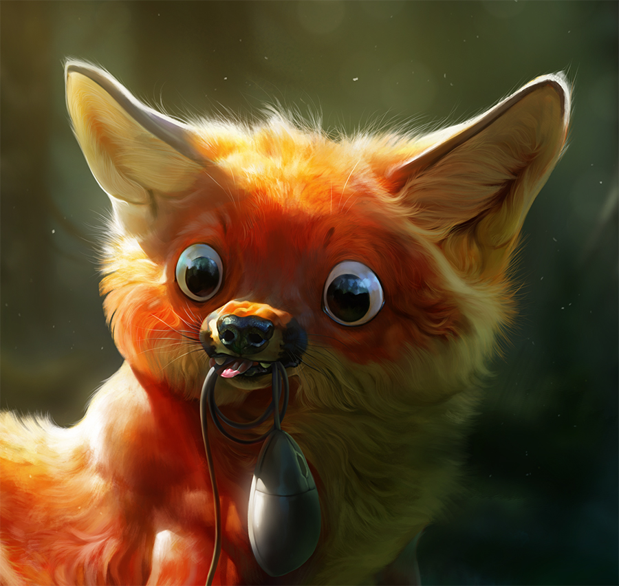 Les digital paintings attachants de Silly beast illustration aka Therese Larsson