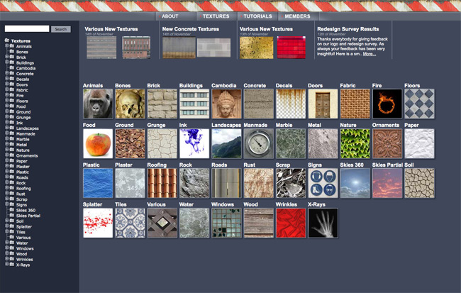 Le meilleur du web : CG textures