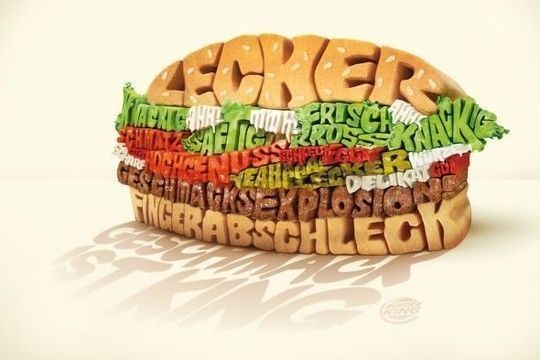 30 Designs de typographies à partir de nourriture