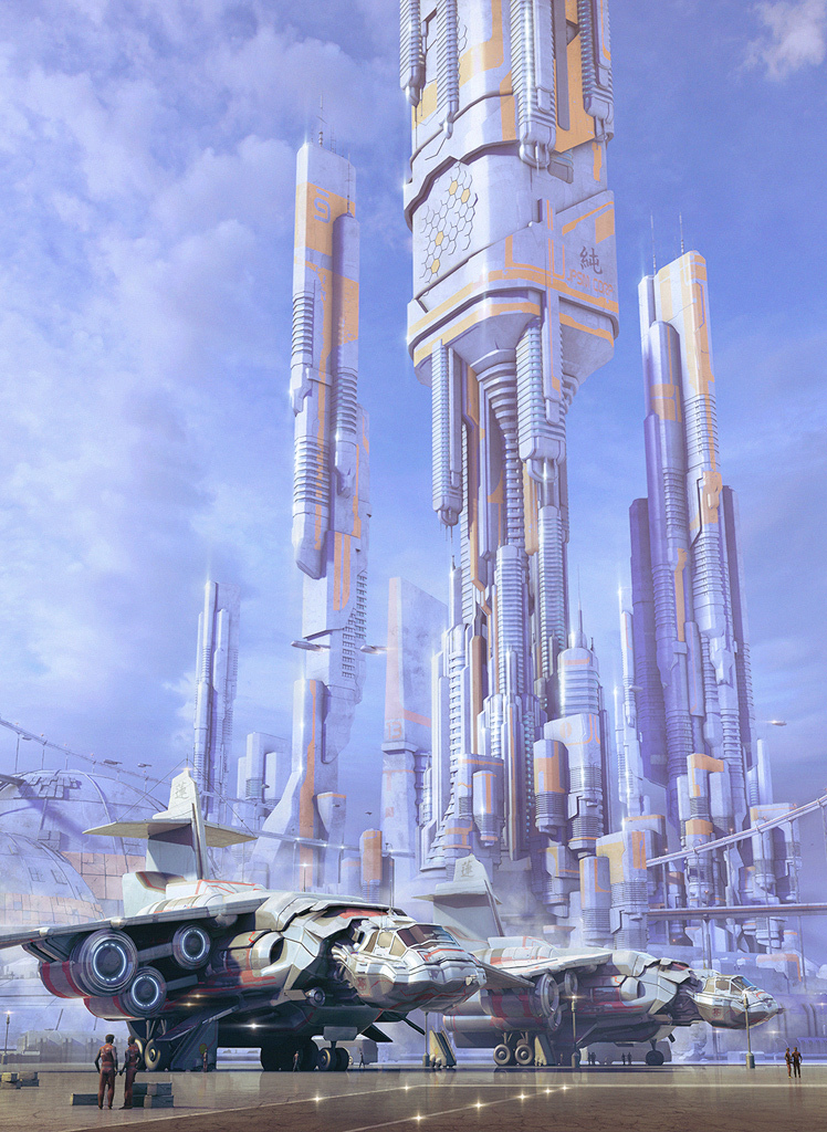 Les incroyables matte paintings de science-fiction de Stefan Morell