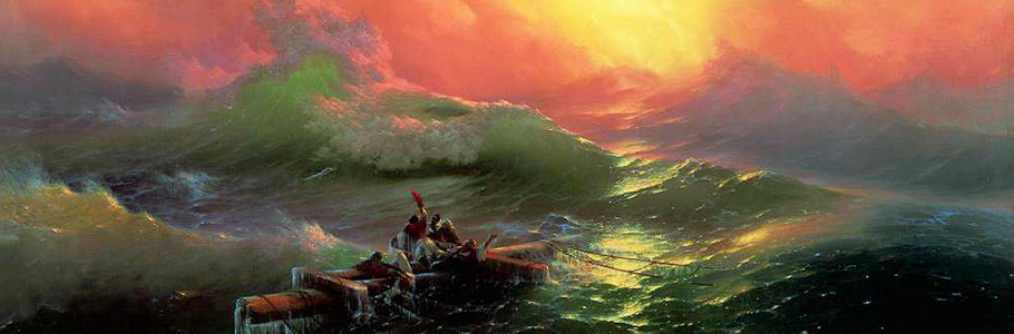Les peintures de vagues translucides hypnotisantes de ce peintre russe du 19è siècle