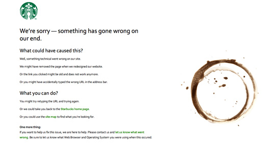 30 pages d'erreur 404 brillantes !