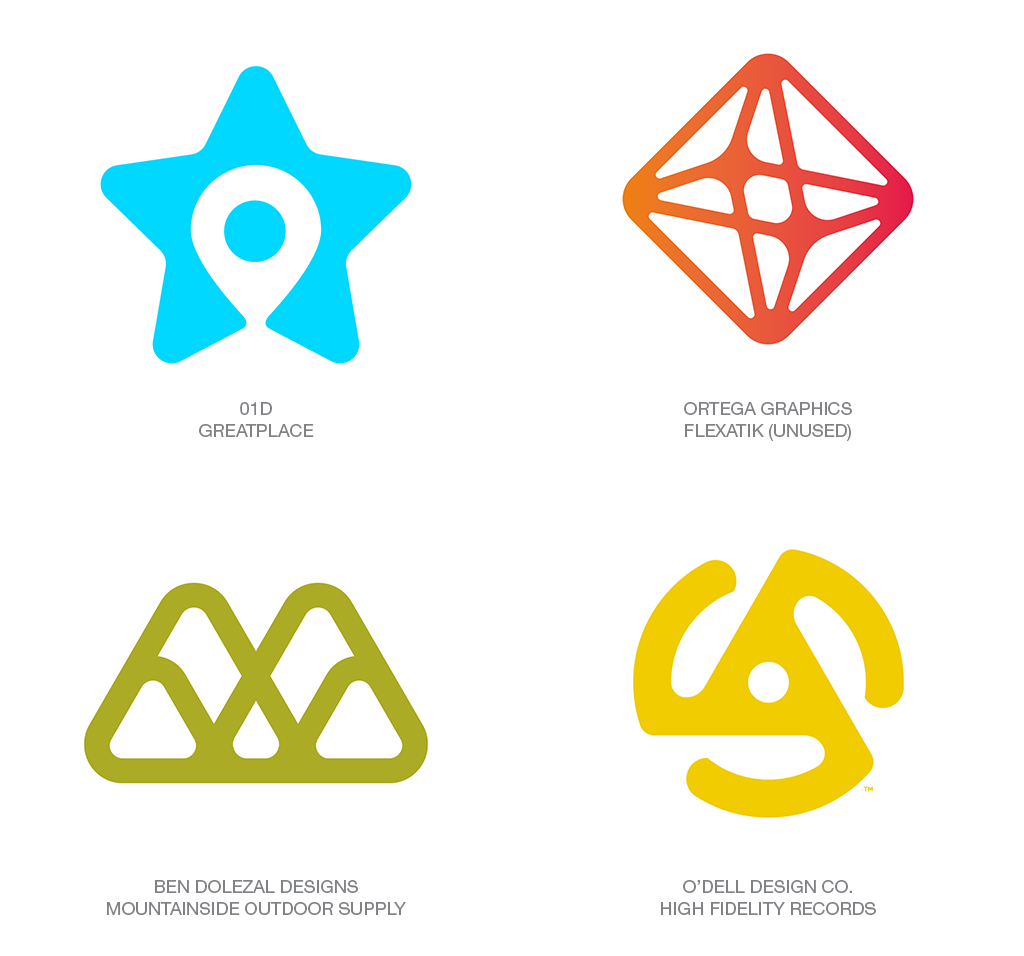 Les Tendances de logo de cette première moitié 2018