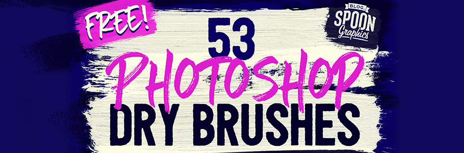 53 Brushs Photoshop gratuits imitant des pinceaux secs