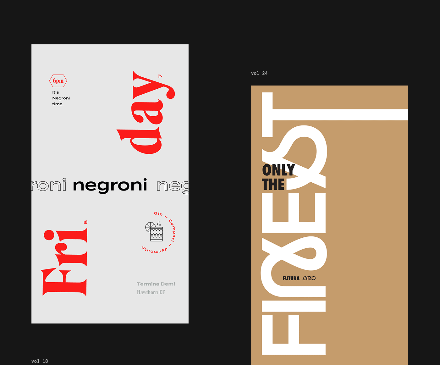 Les posters et designs typographies de Davide Baratta