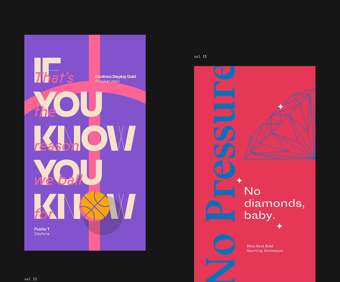 Les posters et designs typographies de Davide Baratta