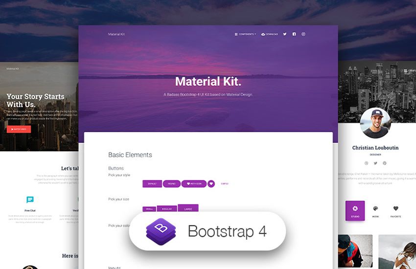10 UI Kits Bootstrap 4 à télécharger gratuitement 