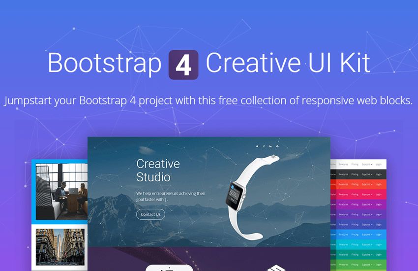 10 UI Kits Bootstrap 4 à télécharger gratuitement 